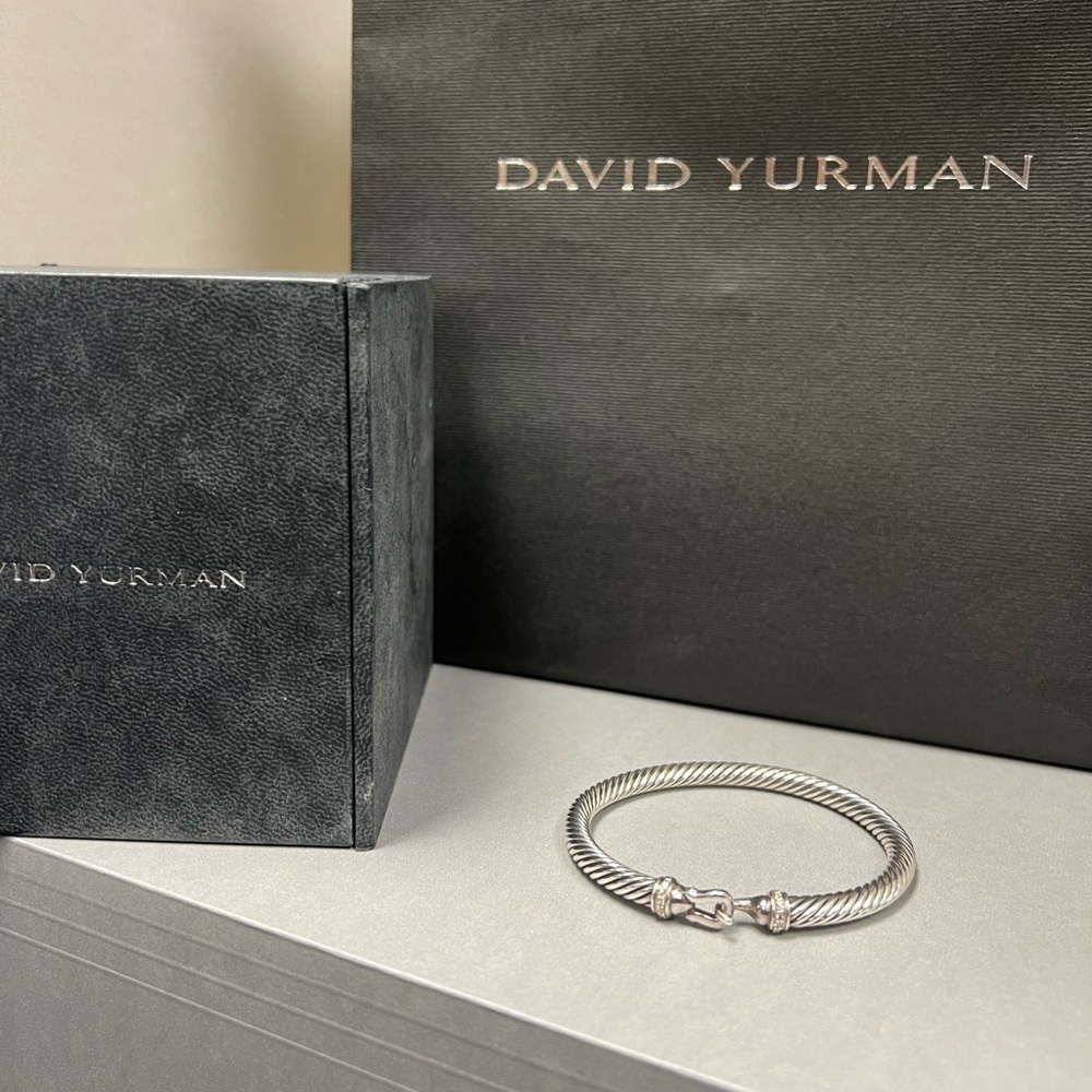 David Yurman Silver Twisted Bracelet